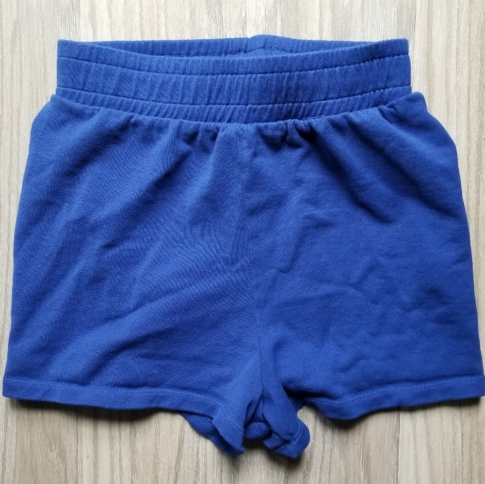 Zara Cobalt Blue 100% Cotton Pull On Shorts  Size Medium